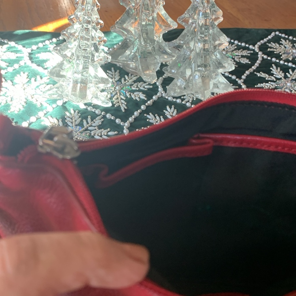 Neiman Marcus Fringe Leather Crossbody - Picture 7 of 10